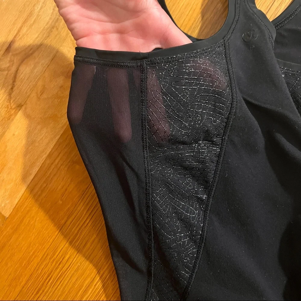 Lululemon Black Mesh Racerback Tank - Picture 4 of 4